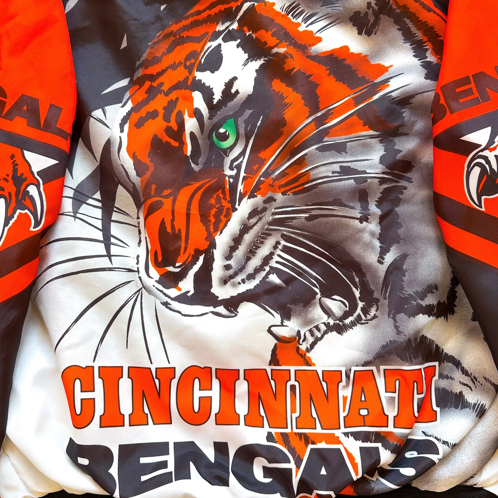 80s newest vintage Cincinnati Bengals Chalkline Tiger jacket